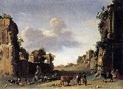 Cornelis van Poelenburch View of the Campo Vaccino Spain oil painting artist